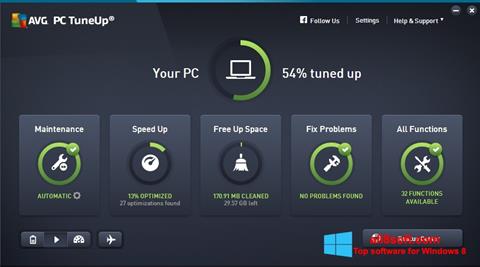Ekran görüntüsü AVG PC Tuneup Windows 8