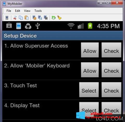 Ekran görüntüsü MyMobiler Windows 8