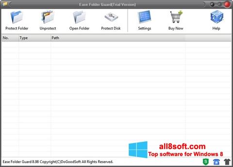 Ekran görüntüsü Folder Guard Windows 8