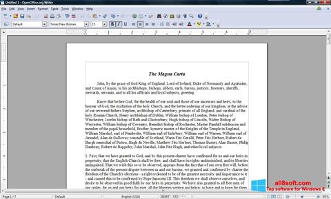Ekran görüntüsü OpenOffice Windows 8