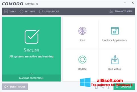 Ekran görüntüsü Comodo Antivirus Windows 8