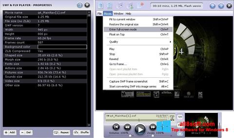 Ekran görüntüsü FLV Player Windows 8