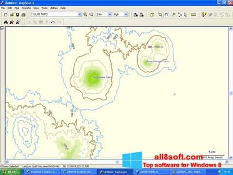 Ekran görüntüsü MapSource Windows 8