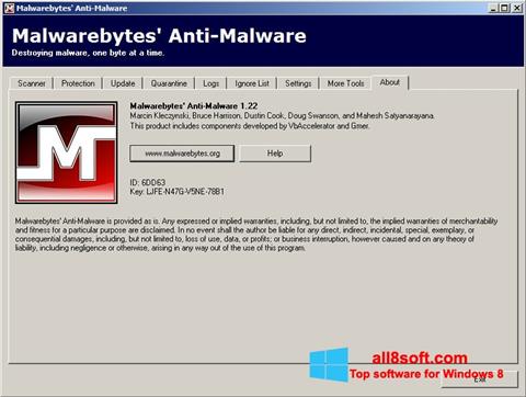 Ekran görüntüsü Malwarebytes Anti-Malware Free Windows 8