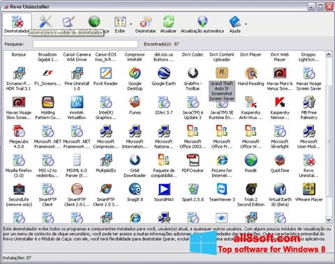 Ekran görüntüsü Revo Uninstaller Pro Windows 8