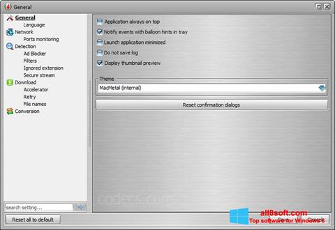 Ekran görüntüsü VSO Downloader Windows 8