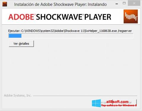 Ekran görüntüsü Adobe Shockwave Player Windows 8