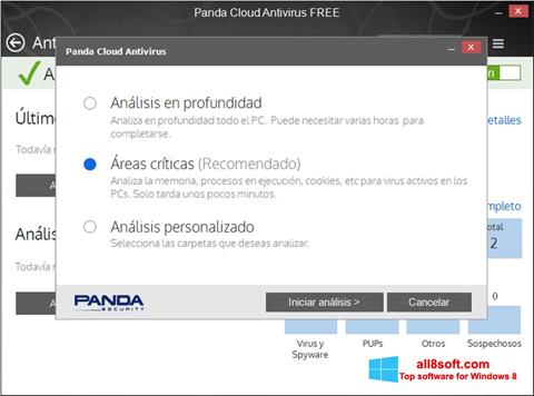Ekran görüntüsü Panda Cloud Windows 8