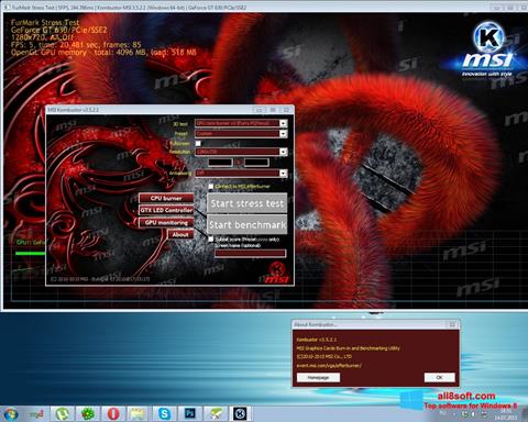 Ekran görüntüsü MSI Kombustor Windows 8