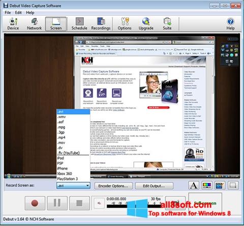 Ekran görüntüsü Debut Video Capture Windows 8