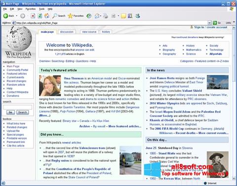 Ekran görüntüsü Internet Explorer Windows 8