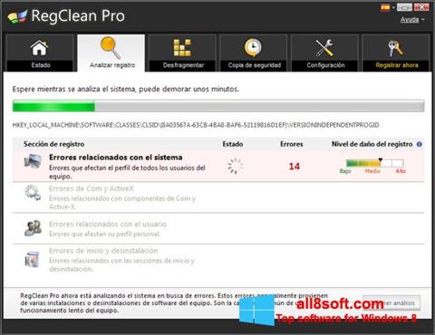 Ekran görüntüsü RegClean Pro Windows 8