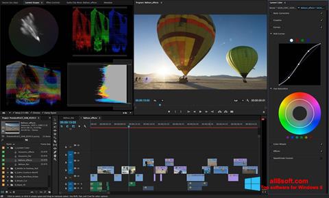 Ekran görüntüsü Adobe Premiere Pro Windows 8