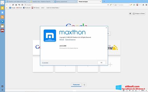 Ekran görüntüsü Maxthon Windows 8