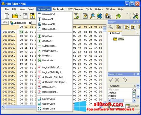 Ekran görüntüsü Hex Editor Neo Windows 8