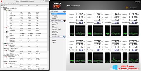 Ekran görüntüsü AMD Overdrive Windows 8