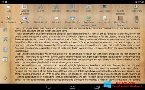 Ekran görüntüsü Cool Reader Windows 8