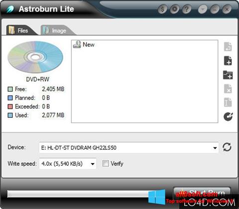 Ekran görüntüsü Astroburn Lite Windows 8