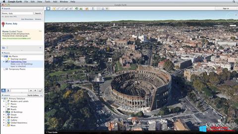 Ekran görüntüsü Google Earth Pro Windows 8