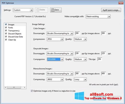 Ekran görüntüsü Adobe Acrobat Pro DC Windows 8