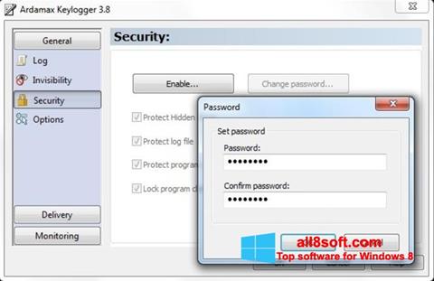 Ekran görüntüsü Ardamax Keylogger Windows 8