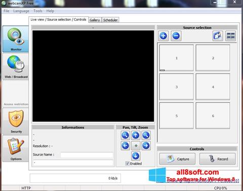 Ekran görüntüsü webcamXP Windows 8
