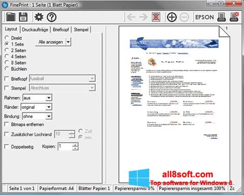 Ekran görüntüsü FinePrint Windows 8