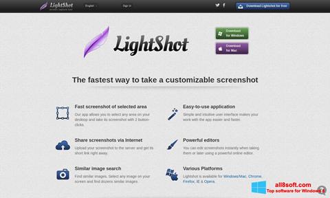 Ekran görüntüsü LightShot Windows 8