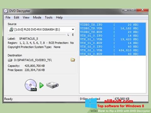 Ekran görüntüsü DVD Decrypter Windows 8