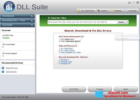 Ekran görüntüsü DLL Suite Windows 8