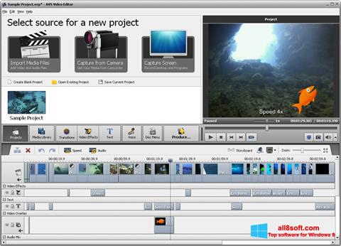 Ekran görüntüsü AVS Video Editor Windows 8