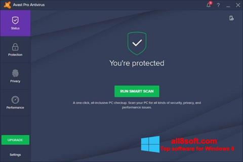 Ekran görüntüsü Avast! Pro Antivirus Windows 8
