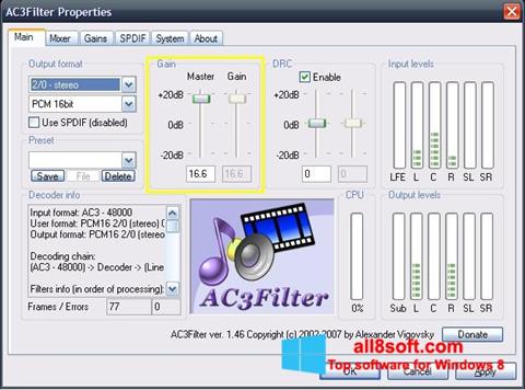Ekran görüntüsü AC3Filter Windows 8