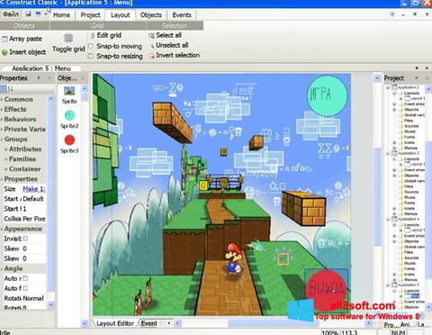 Ekran görüntüsü Construct Classic Windows 8