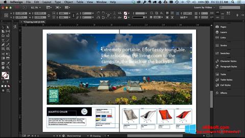 Ekran görüntüsü Adobe InDesign Windows 8