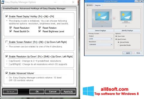 Ekran görüntüsü Easy Display Manager Windows 8